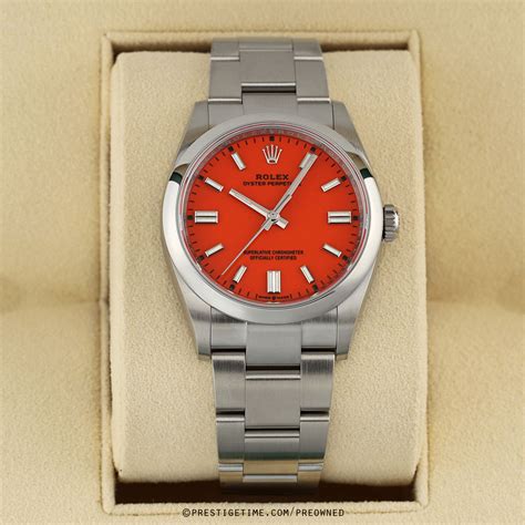 rolex coral red 36|Rolex Oyster Perpetual 36 .